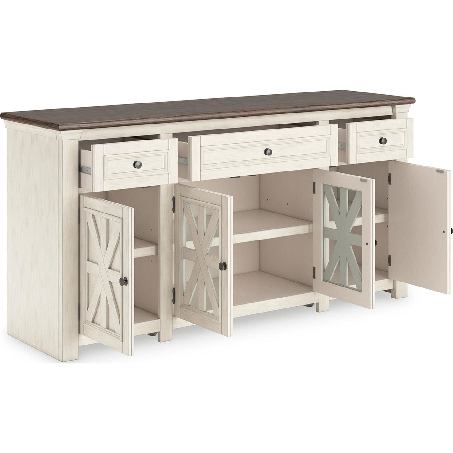 Bolanburg TV Stand - White/Weathered Gray