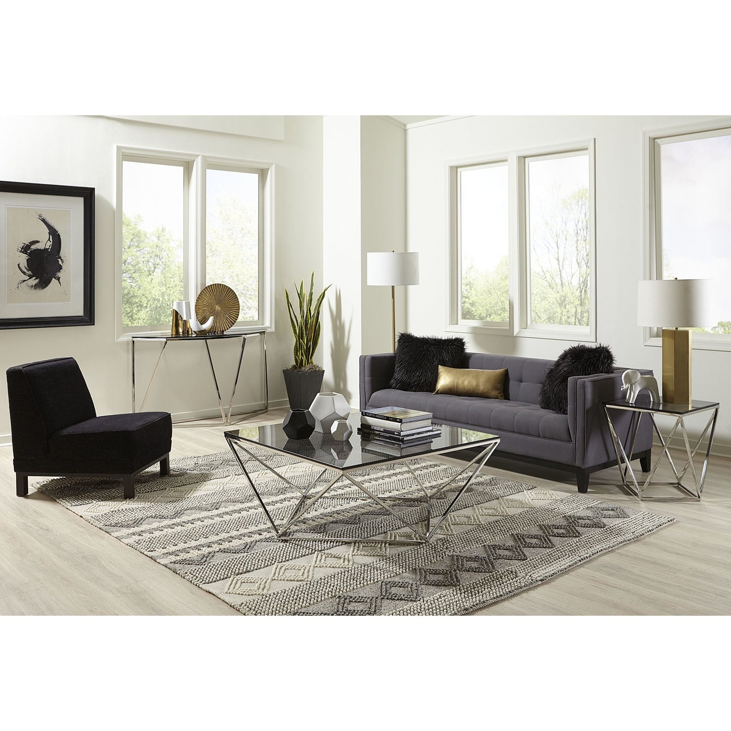 Aria Coffee Table - Smoked