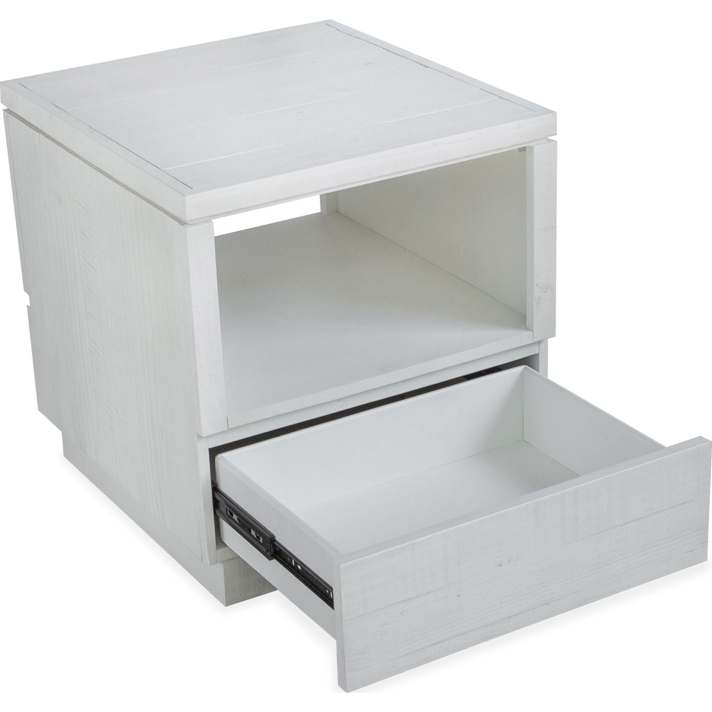 Claudette End Table - Alabaster