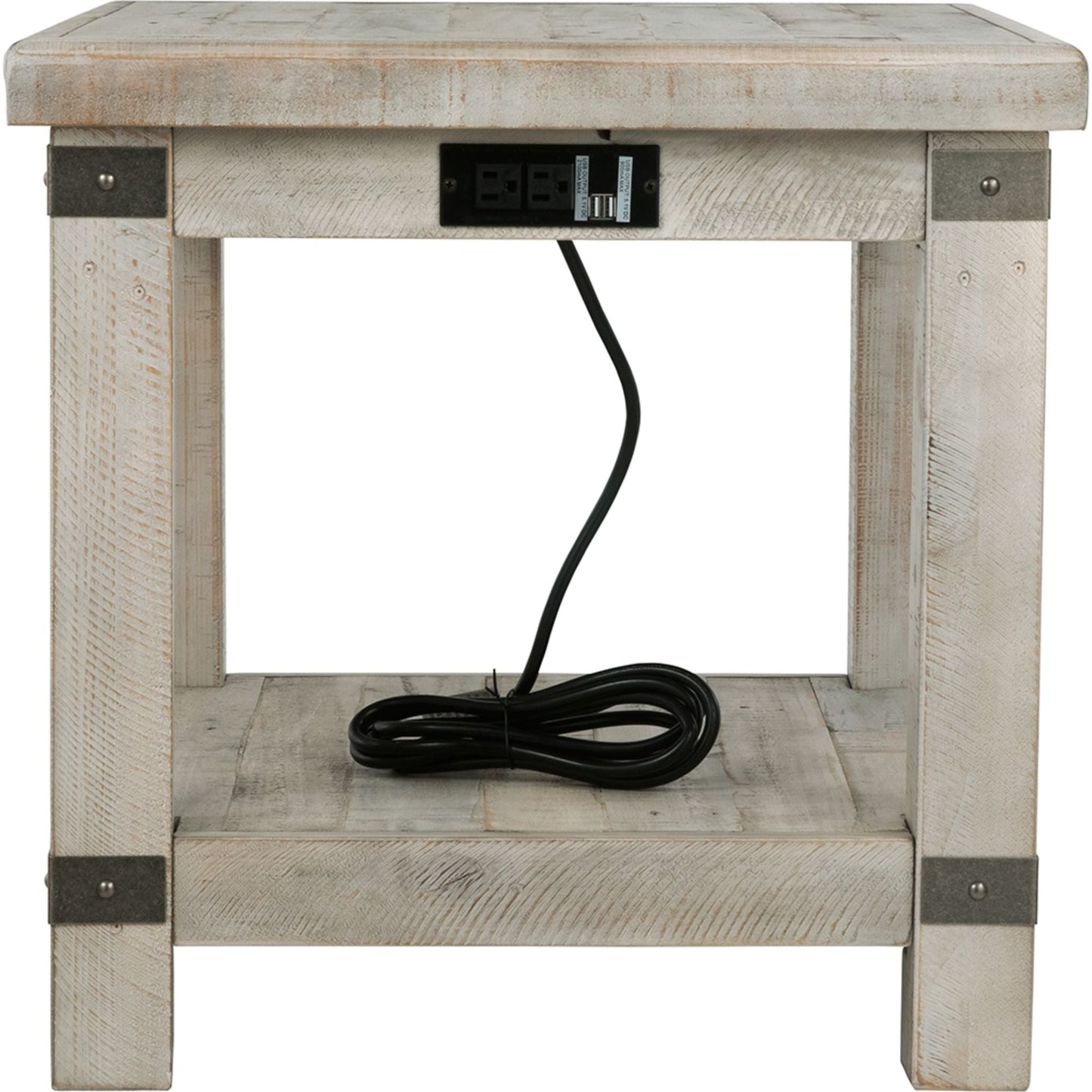 Carynhurst End Table - White Wash Gray