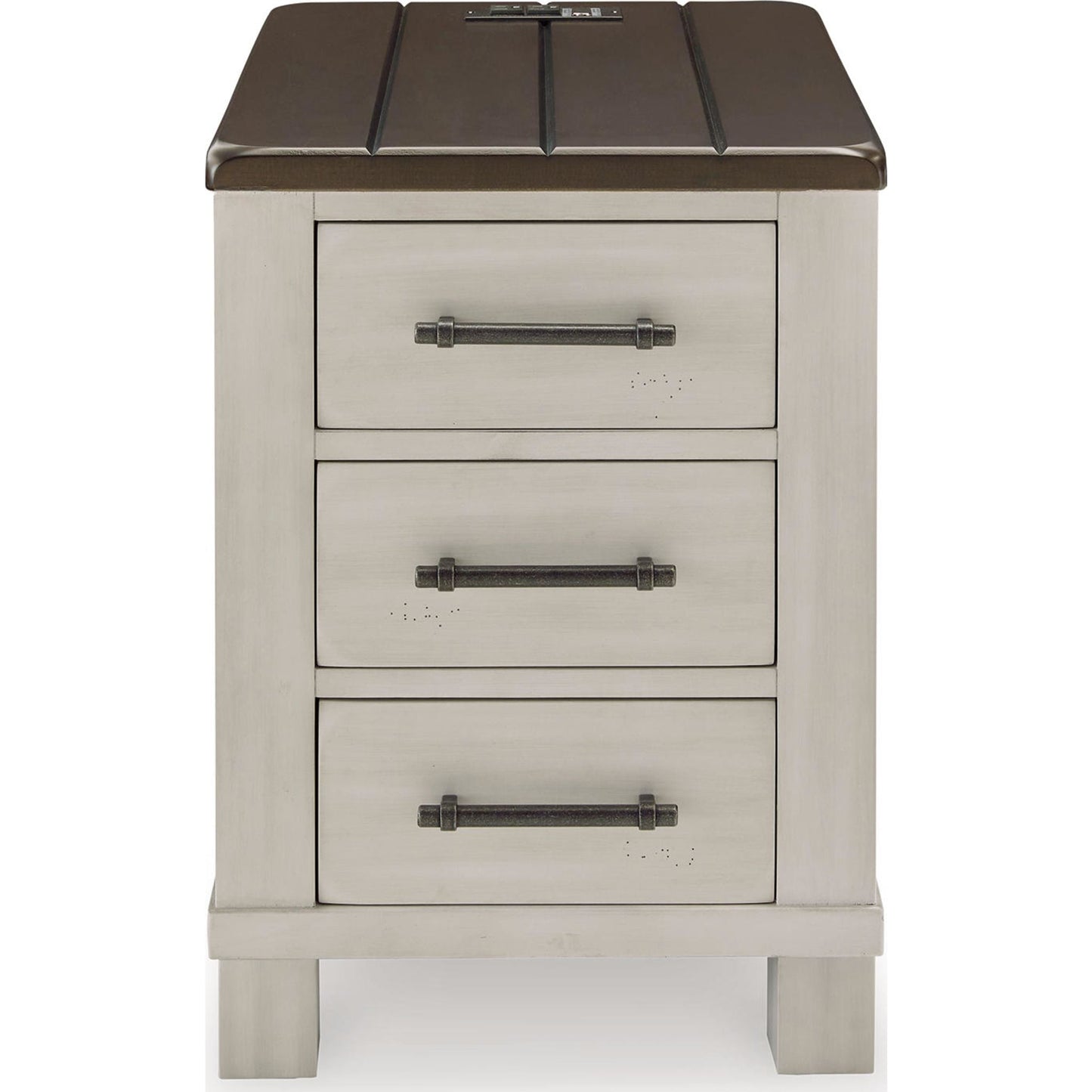 Darborn Chair Side End Table - Gray/Brown