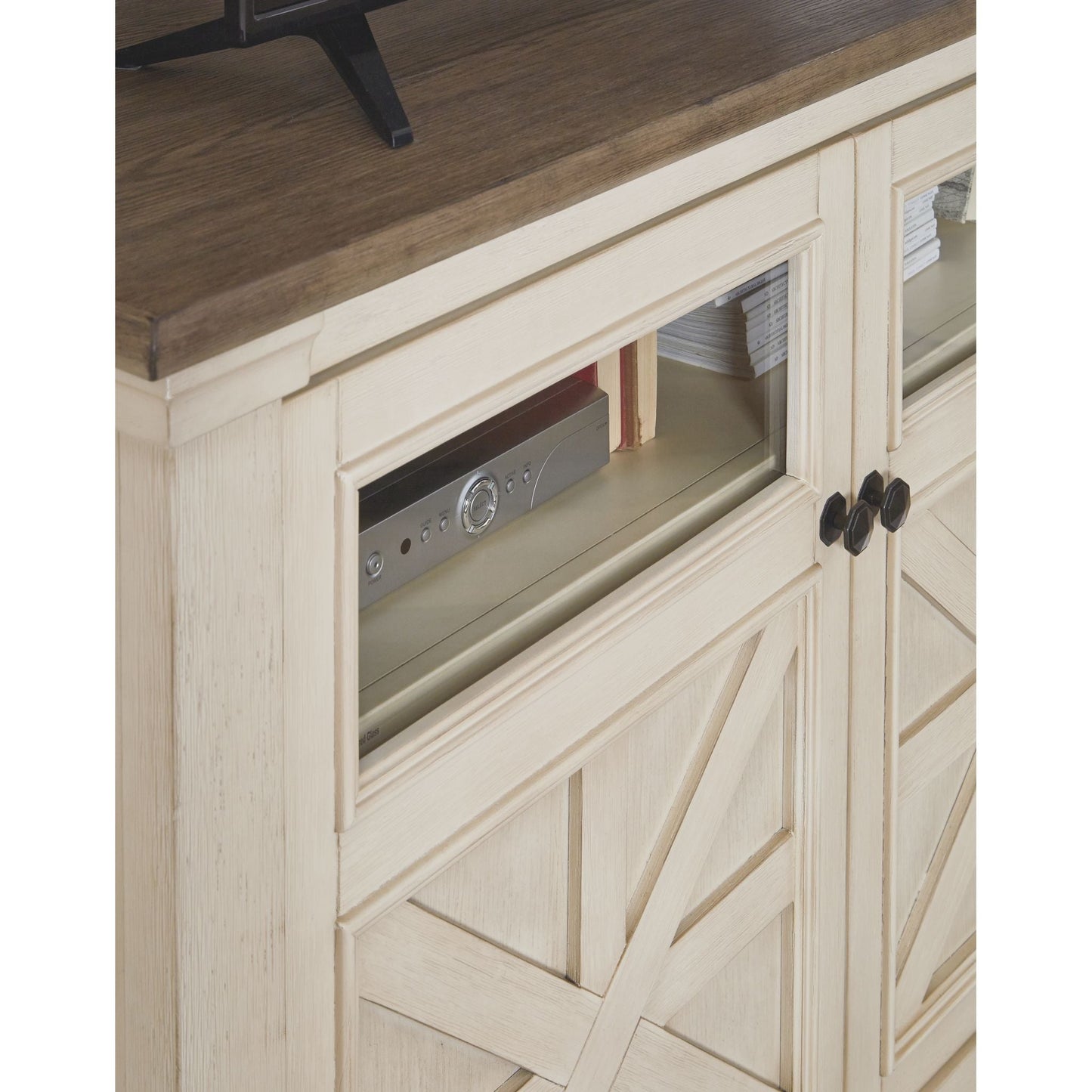 Bolanburg TV Stand - White/Weathered Gray