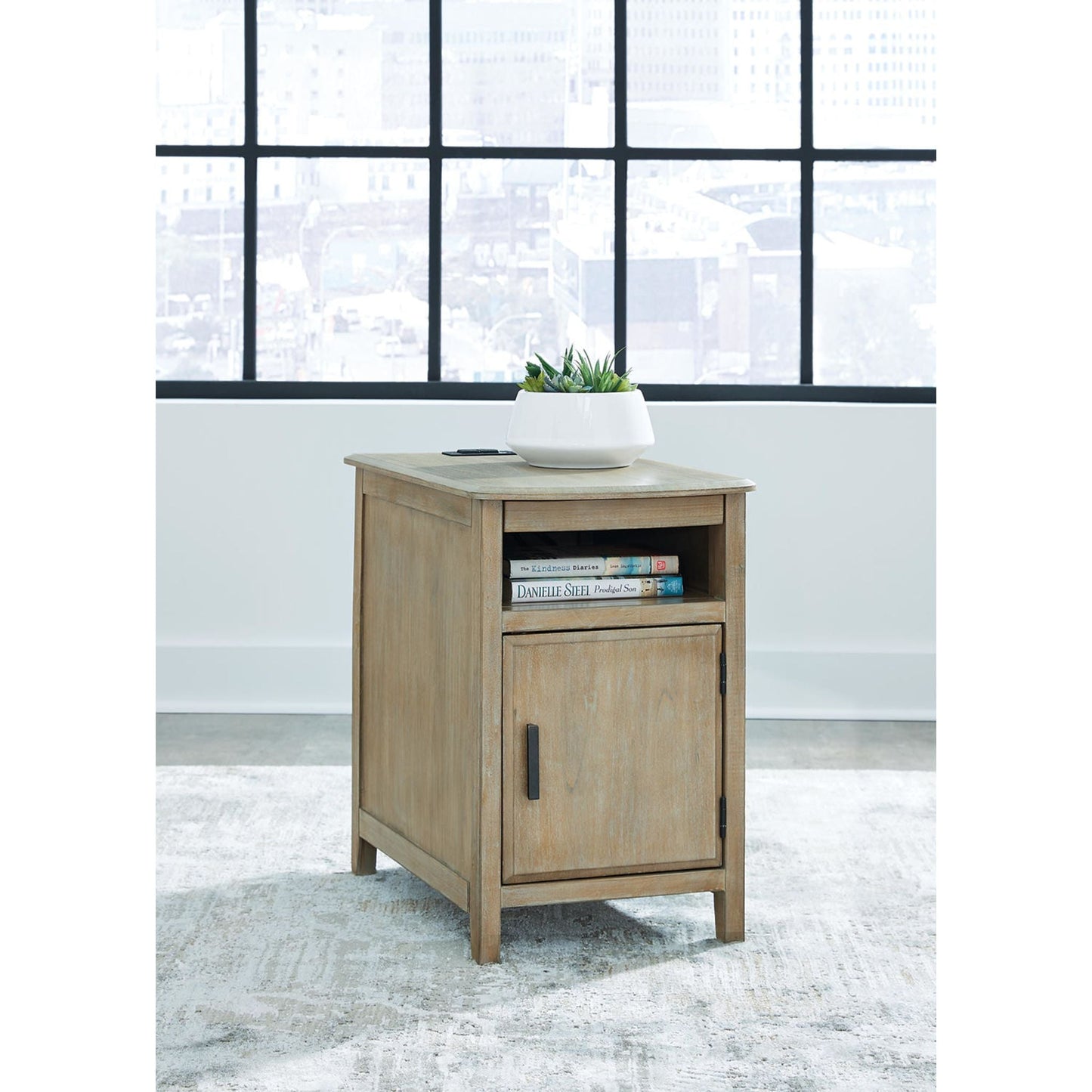 Devonsted Chair Side End Table - Light Brown