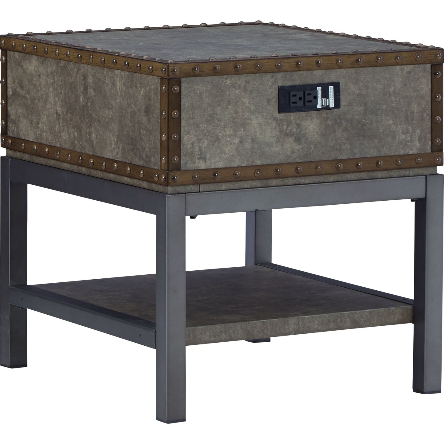 Derrylin End Table - Brown