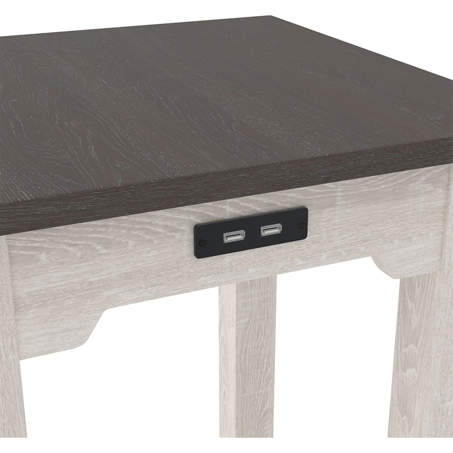 Dorrinson Chair Side End Table - Two-tone