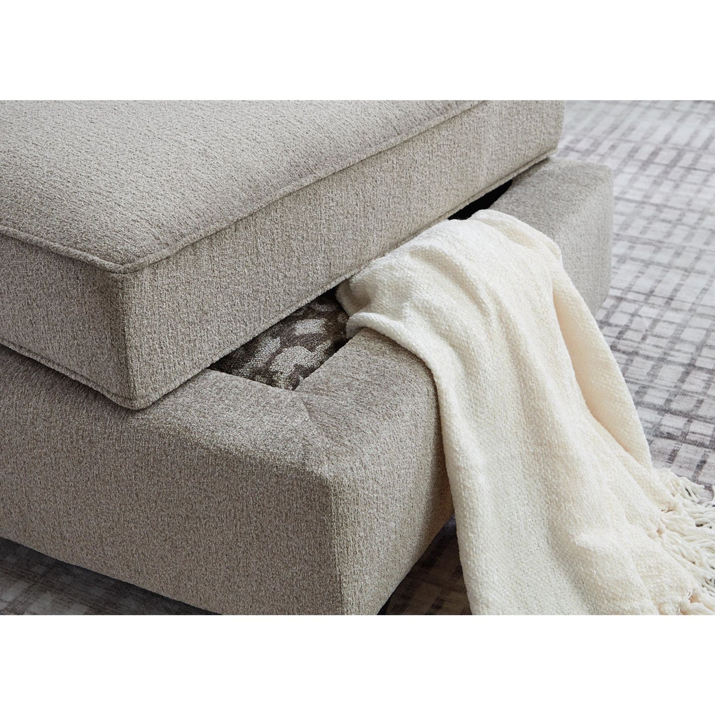 Claireah Storage Ottoman - Umber