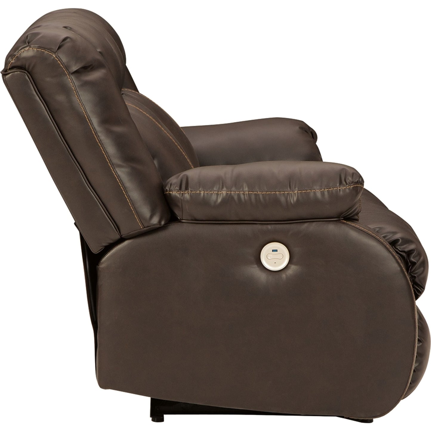 Denoron Power Reclining Loveseat - Chocolate