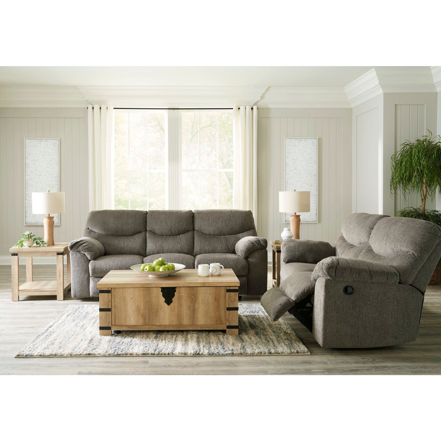 Alphons Reclining Loveseat - Putty