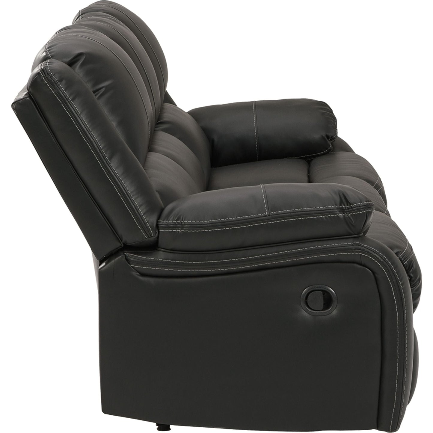 Calderwell Reclining Sofa - Black
