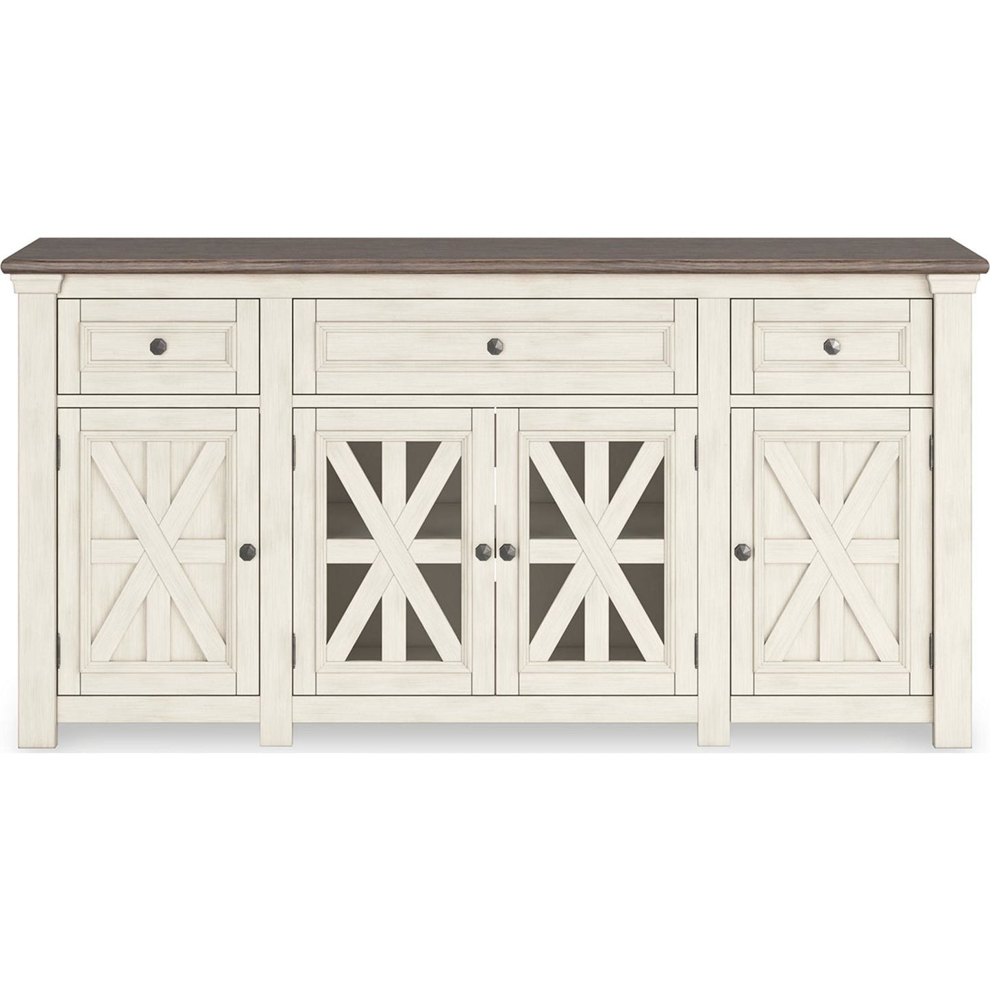 Bolanburg TV Stand - White/Weathered Gray
