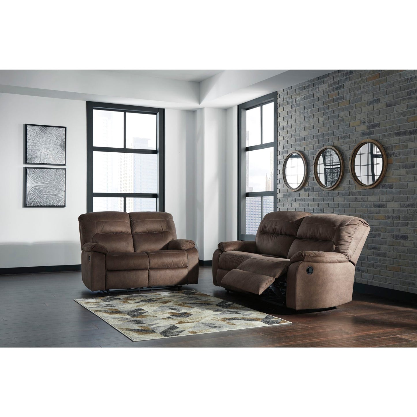Bolzano Reclining Sofa - Coffee
