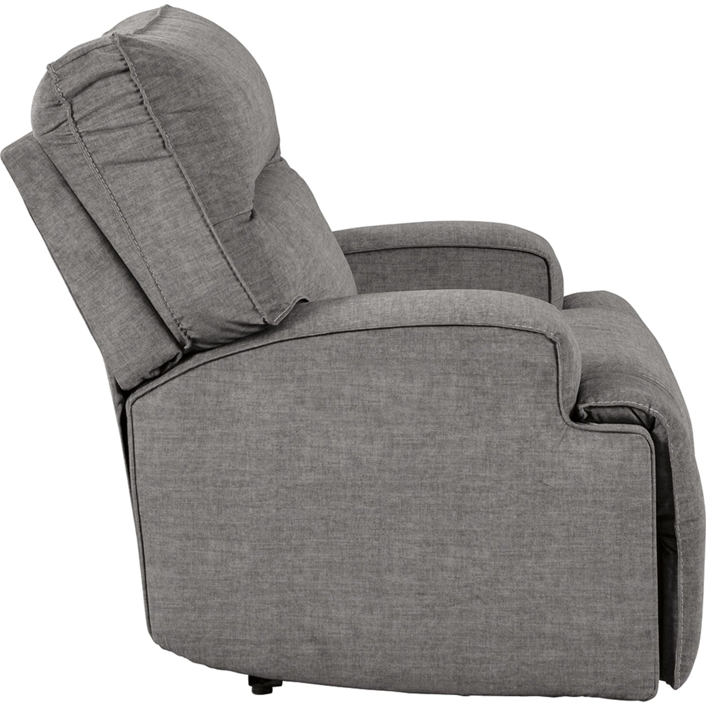 Coombs Wide Seat Power Recliner - Charcoal