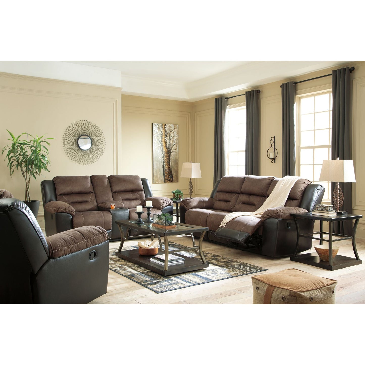 Earhart Reclining Sofa - Chestnut