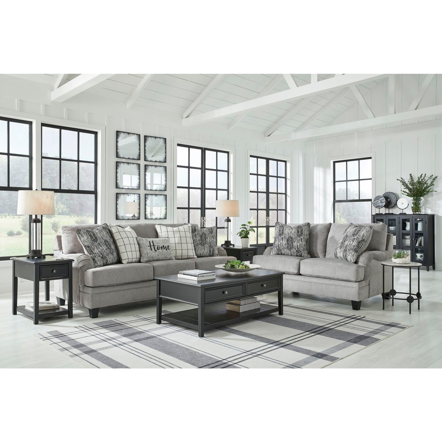 Davinca Loveseat - Charcoal