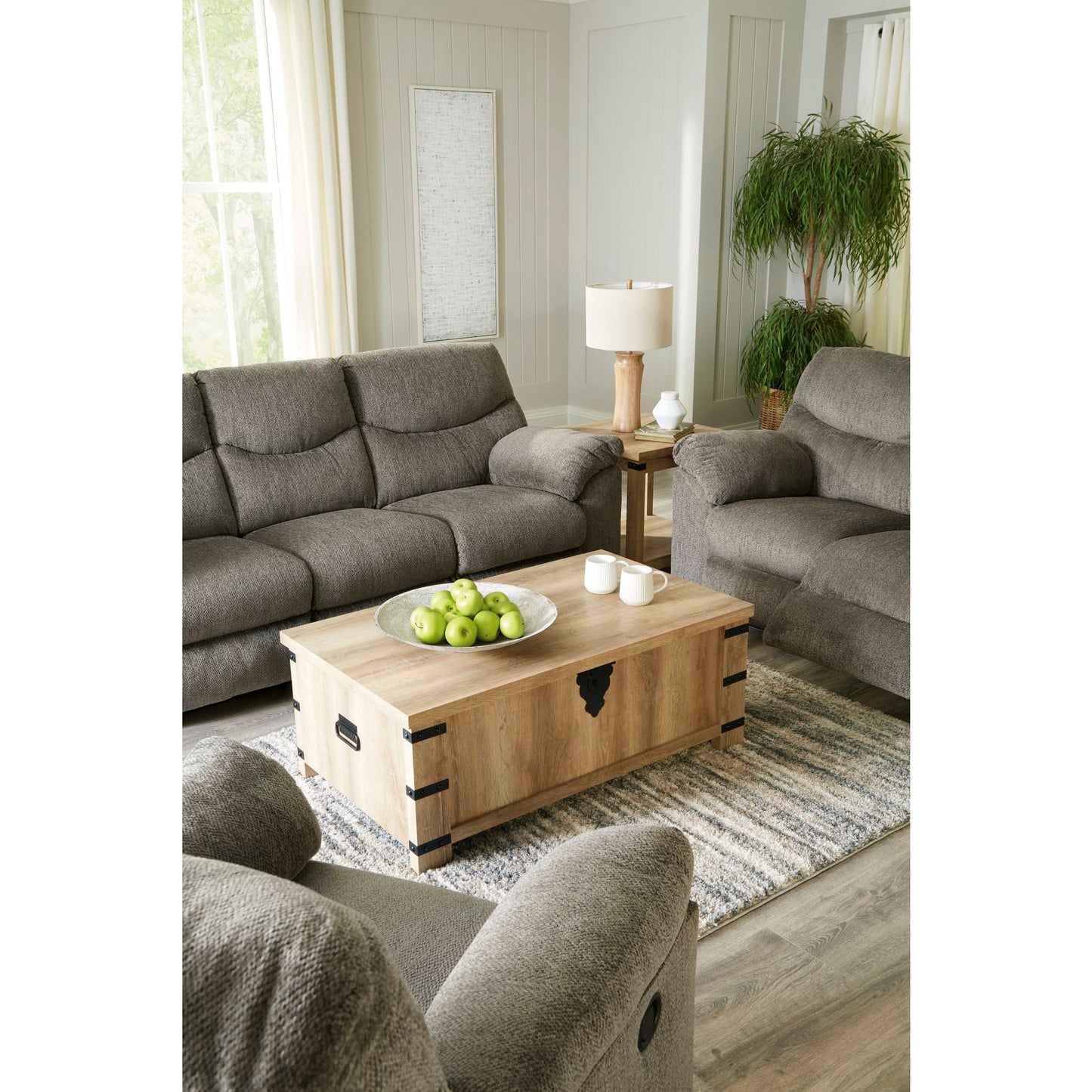 Alphons Reclining Sofa - Putty