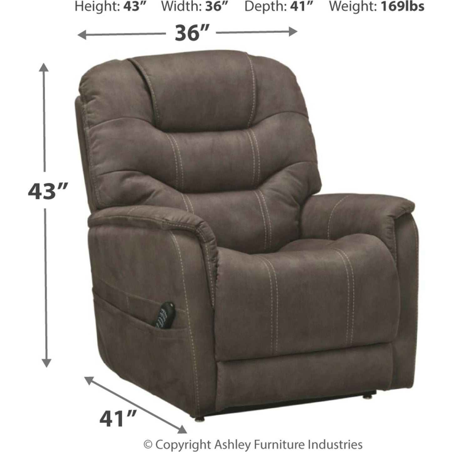 Ballister Power Lift Recliner - Espresso