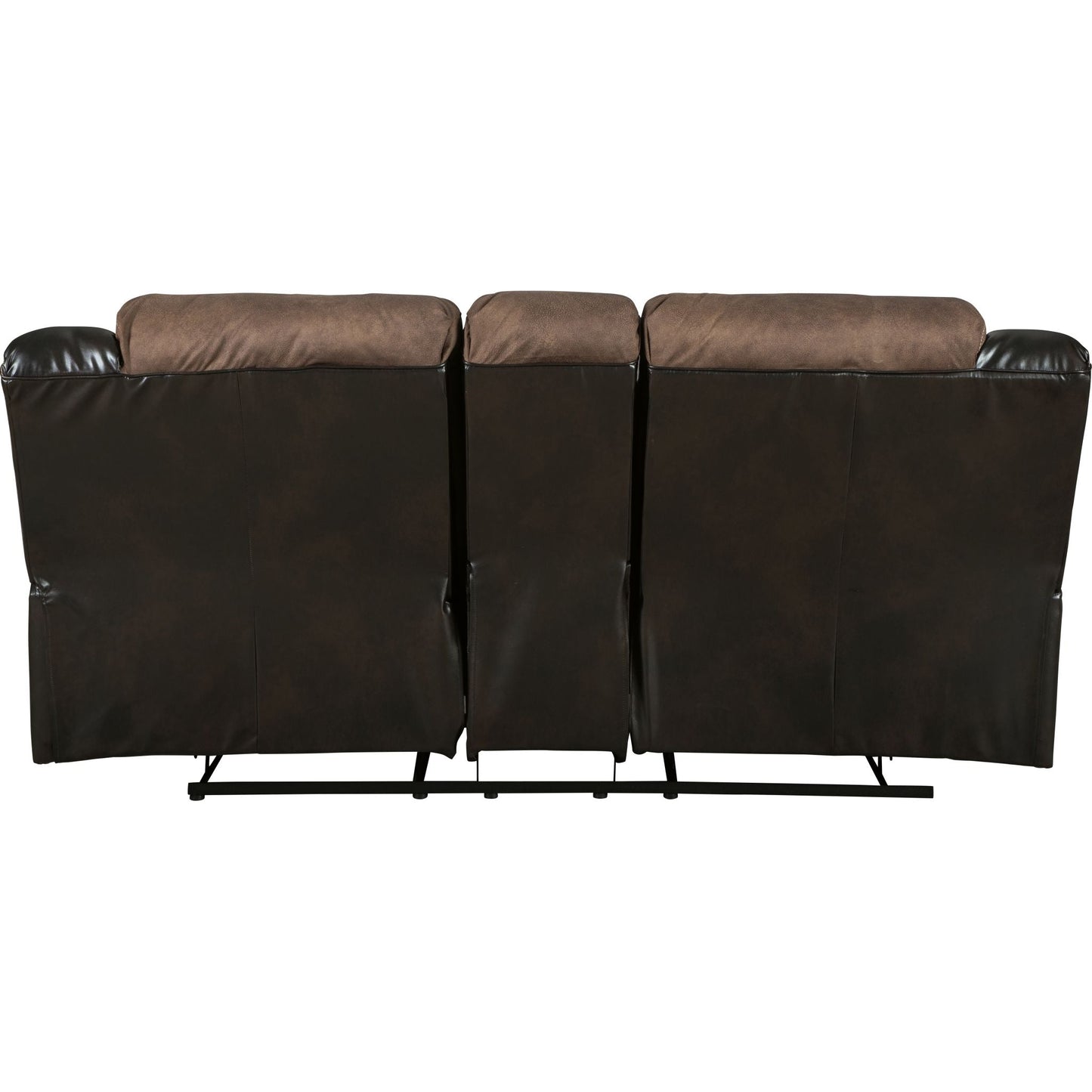 Earhart Reclining Loveseat with Console - Chestnut
