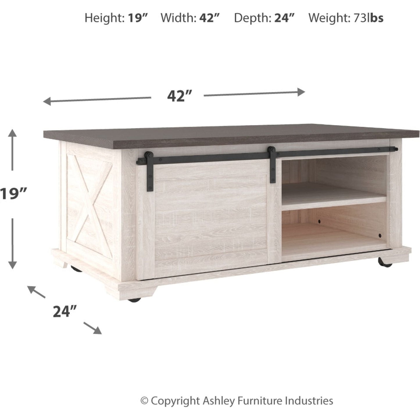 Dorrinson Coffee Table - Two-tone