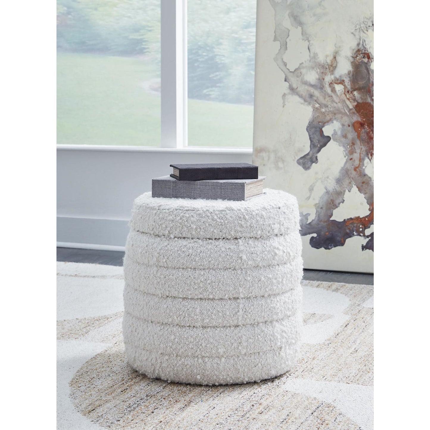 Duntler Storage Ottoman - Ivory