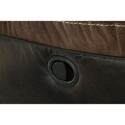 Earhart Reclining Loveseat with Console - Chestnut