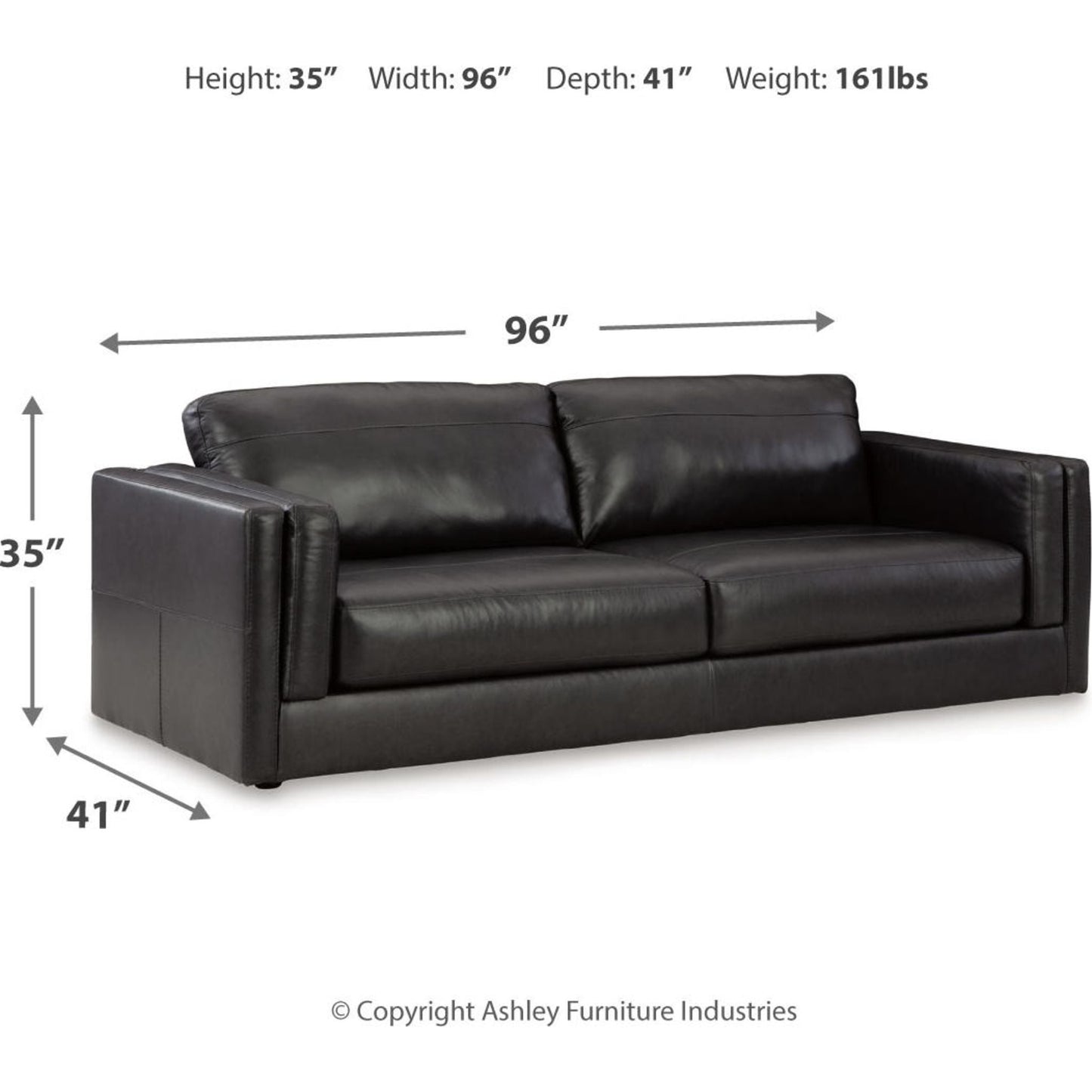 Amiata Sofa - Onyx