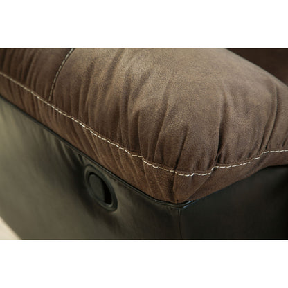 Earhart Reclining Loveseat with Console - Chestnut