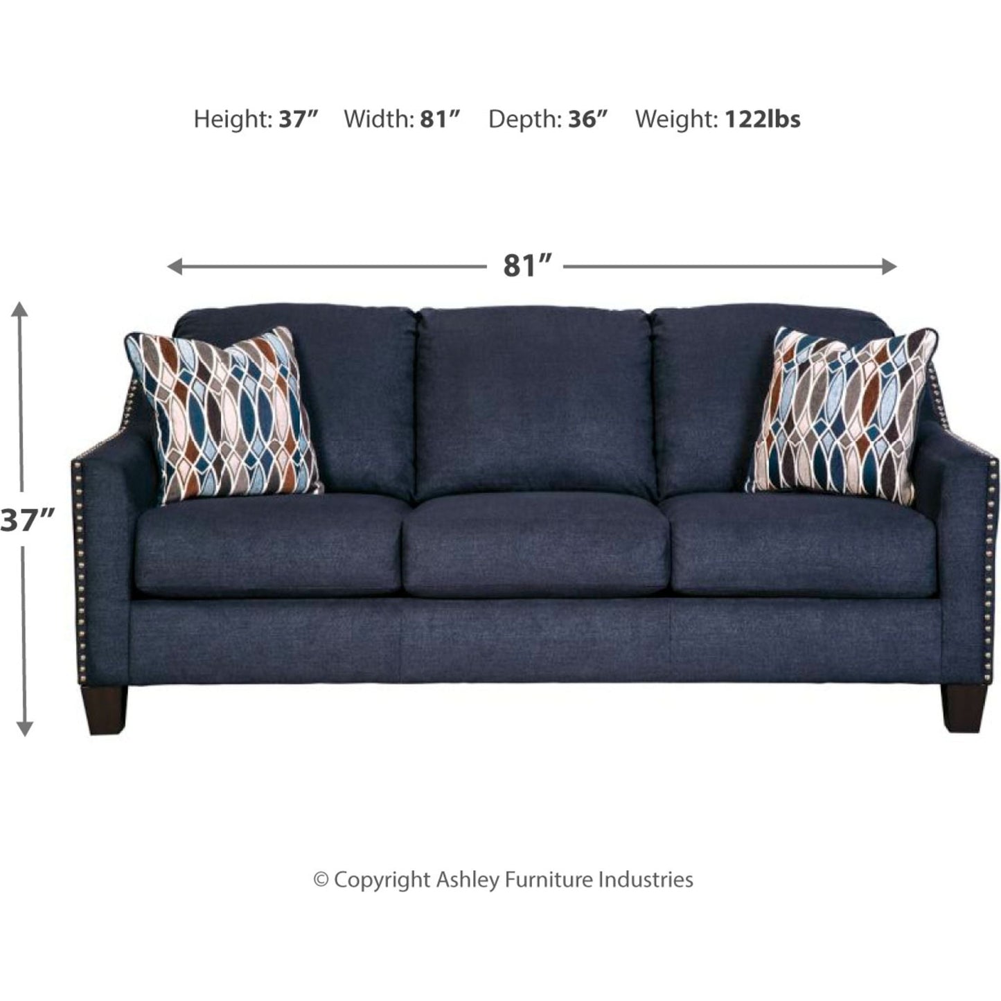 Creeal Heights Sofa - Ink