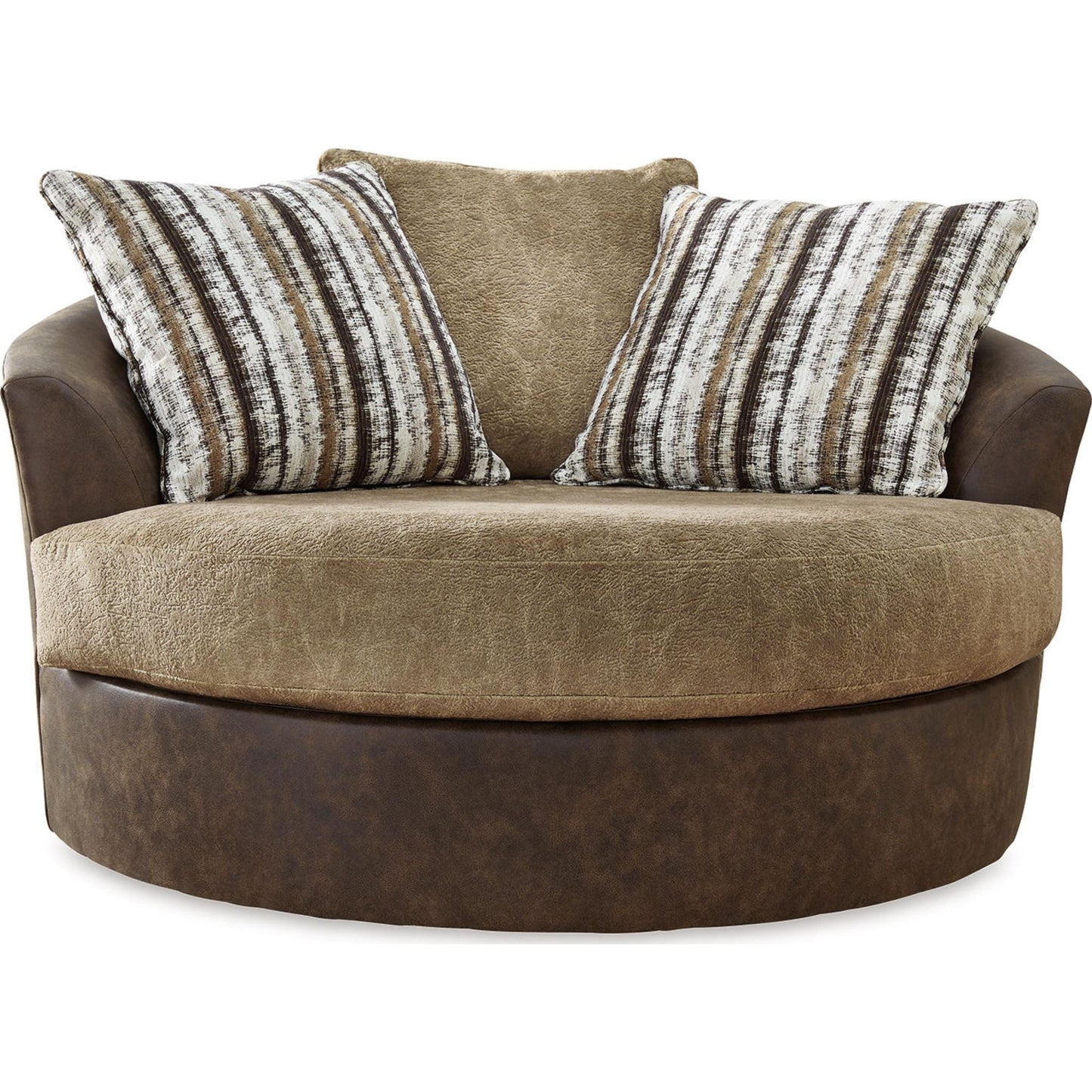 Alesbury Swivel Chair - Chocolate