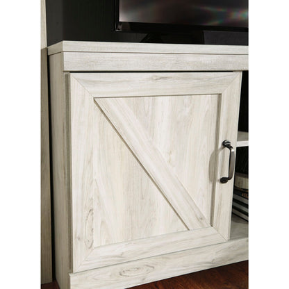 Bellaby Entertainment Unit with Fireplace - White Wash