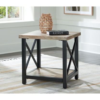 Bristenfort End Table - Brown/Black