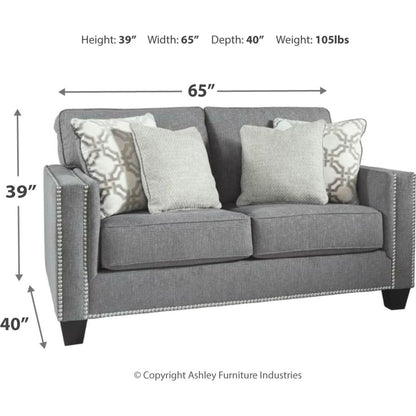 Barrali Loveseat - Fog