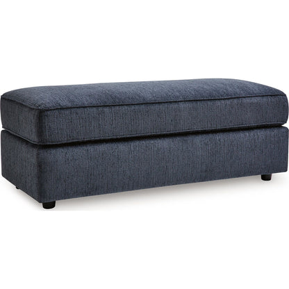 Albar Place Oversized Accent Ottoman - Cobalt