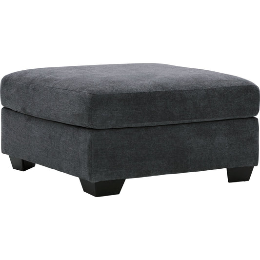 Ambrielle Oversized Accent Ottoman - Gunmetal