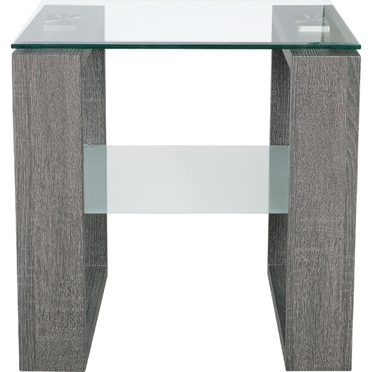 Brenna End Table - Glass