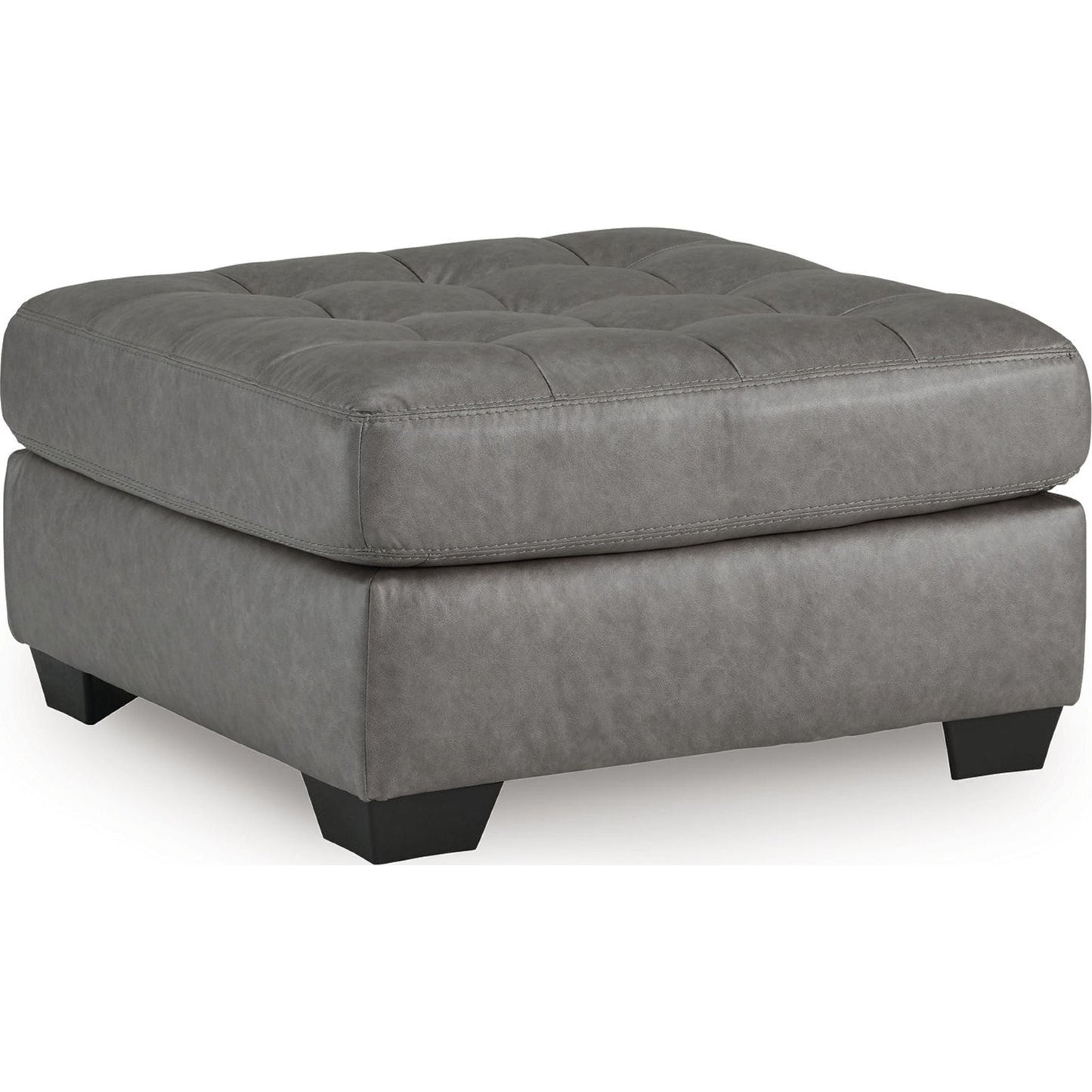 Clairette Court Oversized Accent Ottoman - Alloy