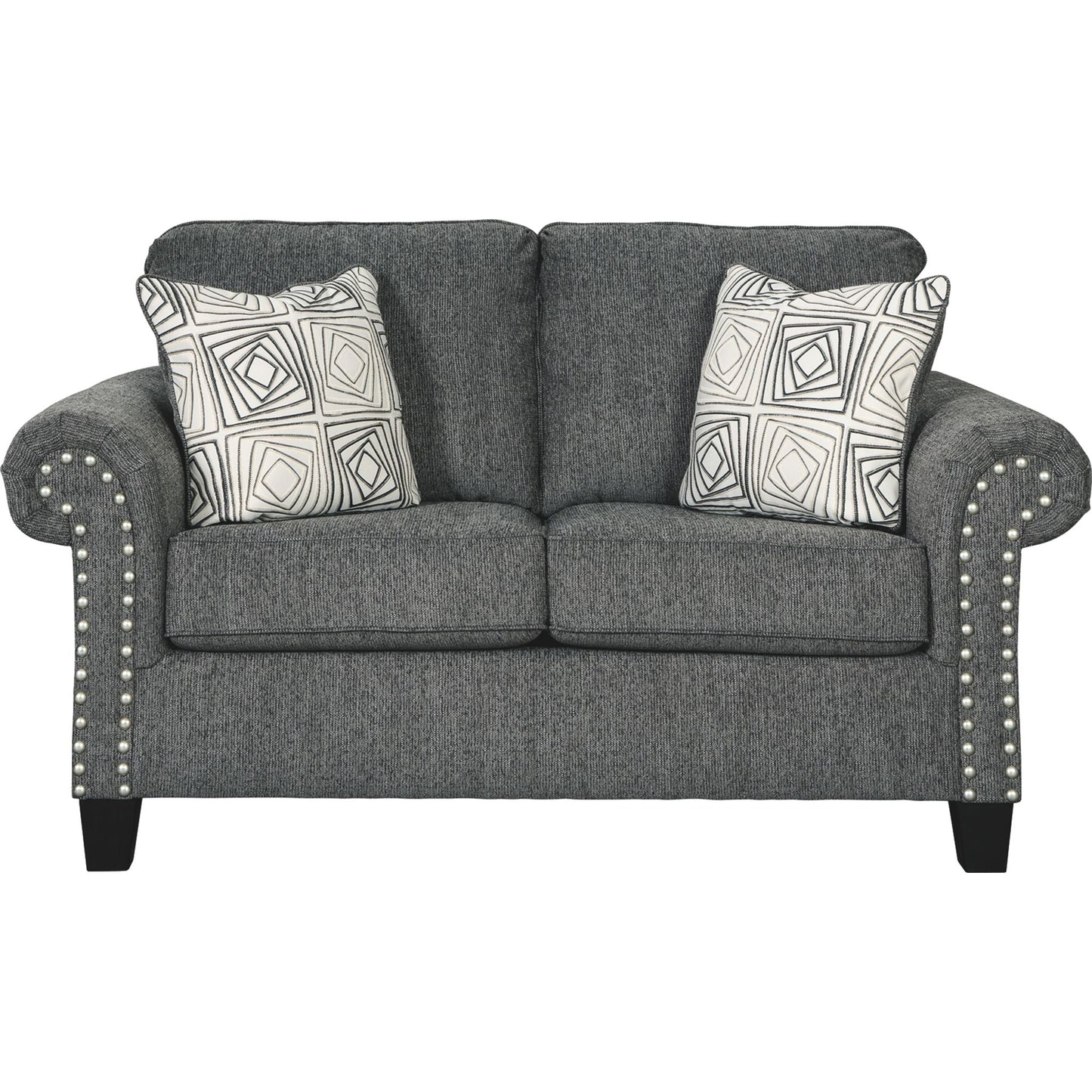 Agleno Loveseat - Charcoal