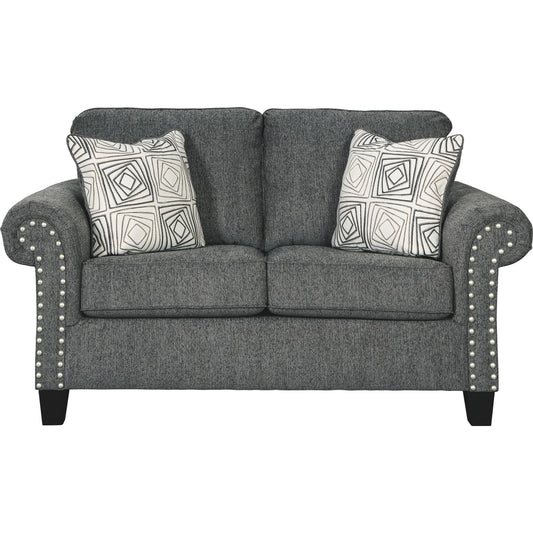 Agleno Loveseat - Charcoal