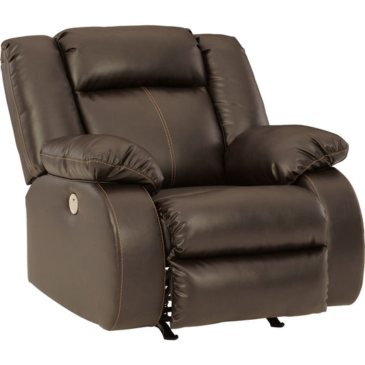Denoron Power Rocker Recliner - Chocolate