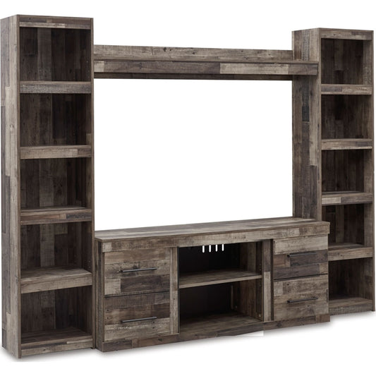 Derekson 4 Piece Entertainment Unit - Multi Gray