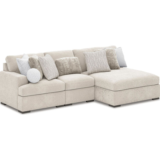 Cuddle Plush 3 Piece Modular Sectional with Chaise