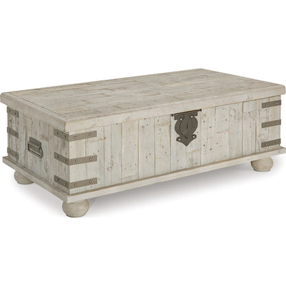 Carynhurst Coffee Table - White Wash Gray