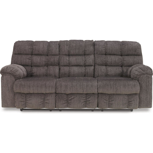 Acieona Dual Reclining Sofa w/Drop Table - Slate