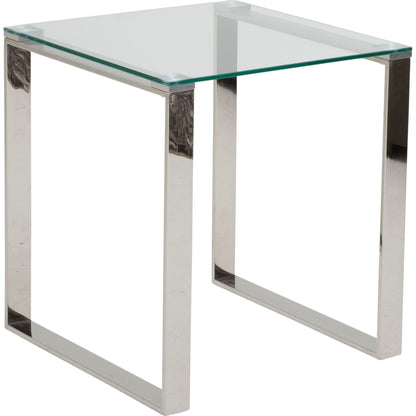 David End Table - Stainless Steel