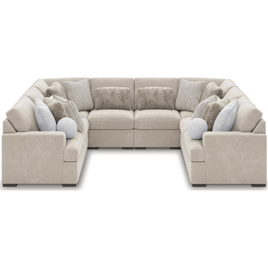 Cuddle Plush 8 Piece Modular Sectional - Arctic