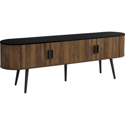 72 TV Stand - Black/Brown