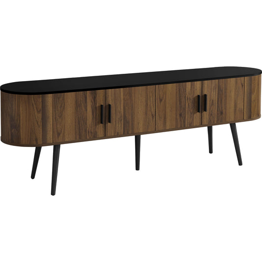 72 TV Stand - Black/Brown