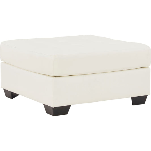 Donlen Oversized Accent Ottoman - White