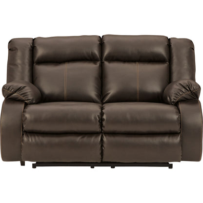 Denoron Power Reclining Loveseat - Chocolate