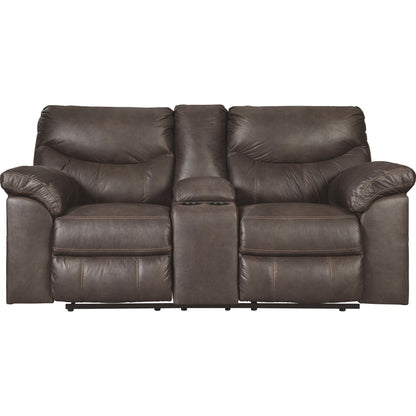 Boxberg Reclining Loveseat with Console - Teak
