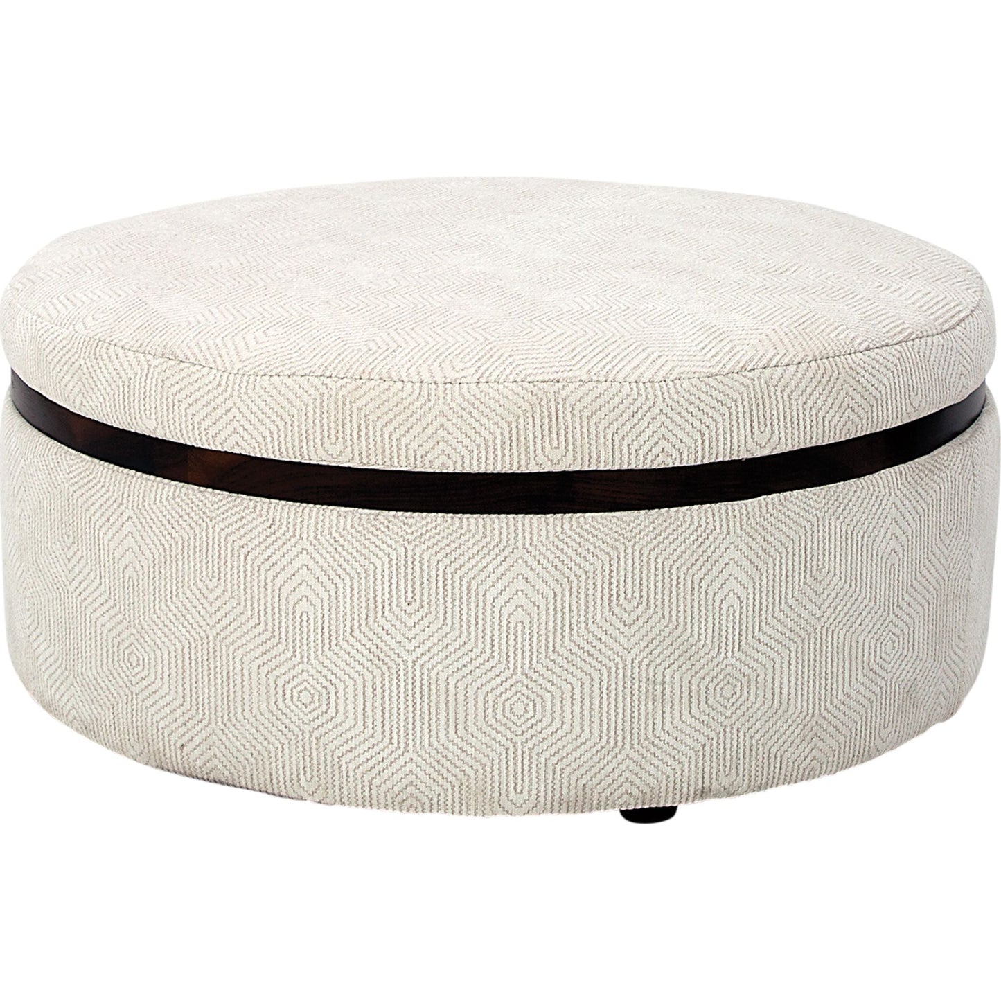 Bell Storage Ottoman - Rizzo Almond